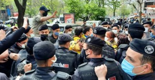 Beşiktaş'ta eylemcilere polis müdahale etti
