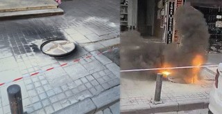 Beşiktaş’da yeraltı kabloları patladı