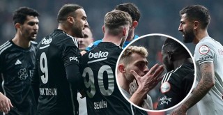 Beşiktaş - Galatasaray derbisinde gergin anlar!