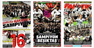Şampiyon Beşiktaş gazete manşetlerinde!..