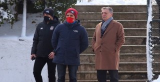 Ahmet Nur Çebi antrenmanı izledi