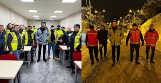 Omuz omuza verdiler! Beşiktaş'ta karla 7/24 mücadele