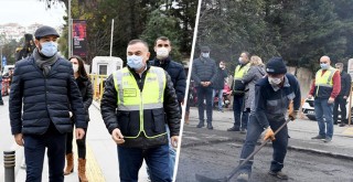 Beşiktaş'ta 3 bin 167 ton asfalt serimi yapıldı