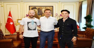 Athena grubundan Başkan İmamoğlu’na ziyaret