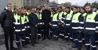 Personelin yeni yılını kutladı