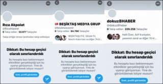 Rezalet! Tacizciler küfürbazlar Twitterda, Beşiktaş Medya Grup hatta belediye başkanının hesabı sınırlanıyor askıya alınıyor
