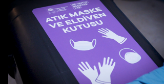 Beşiktaş'ın önemli noktalarına atık maske ve eldiven kutusu yerleştirildi