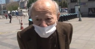 Beşiktaş İskelesi'nden vapura binmek isteyen yaşlı amca gülümsetti