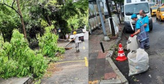 Olağan dışı yağışın etkilerine karşı seferber oldular