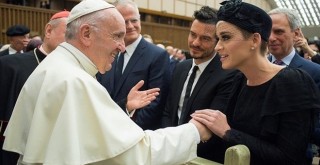 Katy Perry Vatikan'da Papa ve Orlando Bloom ile birlikte