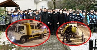 Emekçilere tek tek teşekkür etti, bağrına bastı!