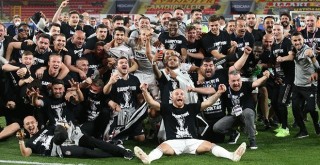 Beşiktaş'tan şampiyonluk görüntüleri