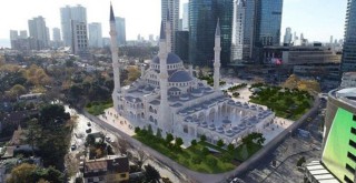 İşte Levent’te yapılan Barbaros Hayrettin Paşa Camii’de son görüntüler...