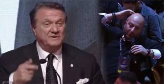 İmza töreninde Başkan Hasan Arat ile bir gazeteci arasında gergin anlar! Beşiktaşlılardan tehditvari videoya tepki!