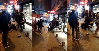 İki grup arasında tekme tokat kavga