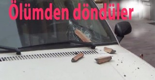 Beşiktaş'ta insanların başına taş yağdı