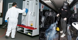 Beşiktaş'ta dezenfekte çalışması