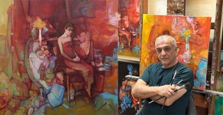 Mahir Güven’in Ellerin Zamanlarla Dolu Geldin Bana sergisi ziyarete açıldı