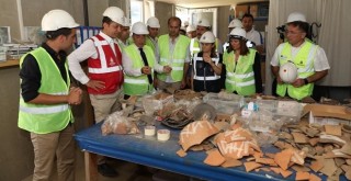 İmamoğlu, metro, tarih ve arkeolojik inceleme için Beşiktaş'taydı