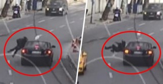 O kazanın görüntüleri ortaya çıktı! Gence çarpıp böyle kaçtı
