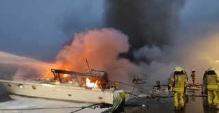 Yat yangınının sebebi trafo patlaması çıktı