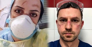 Koronavirüsle mücadele eden kahraman sağlık çalışanları