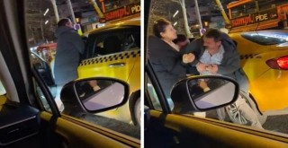 Beşiktaş'ta taksici-müşteri kavgası