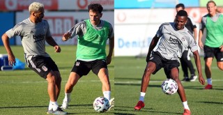 Beşiktaş'ta hazırlıklar sürüyor! Mensah siyah-beyazlı forma ile ilk antrenmanında