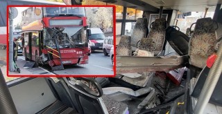 Korkunç kazanın yaşandığı otobüs akıbetini bekliyor