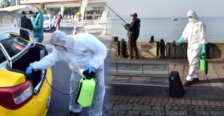 Beşiktaş’ta Koronavirüs’e karşı dezenfekte ve denetim çalışmaları